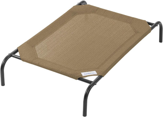 Original Elevated Dog Bed - Breathable Off-The-Ground Pet Bed with Cooling Fabric, Joint Relief & Moisture-Resistant Fabric, 100% Recyclable, Easy Clean, Nutmeg, Medium