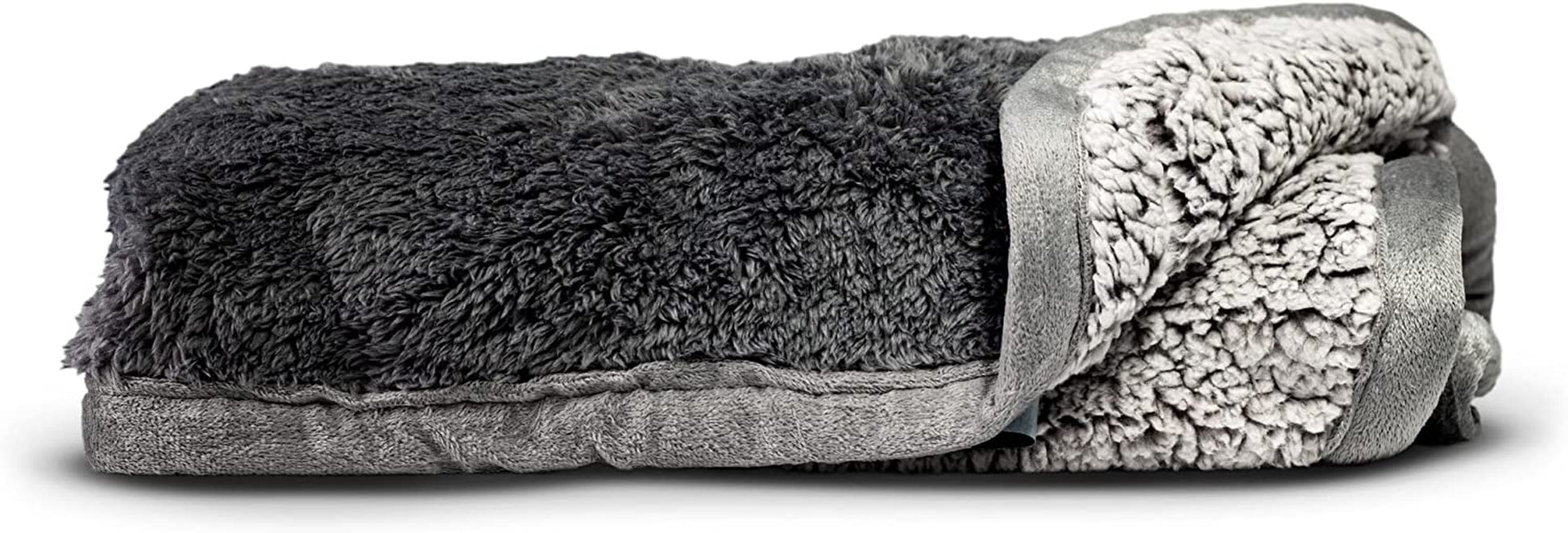 Pawtect Premium Waterproof Cat & Dog Blanket with Wickquick & Sherpup Technology, Puppy & Cat Blanket, Slate 50X60